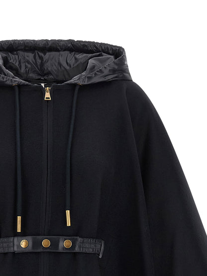 Moncler Two-material Cape Blue