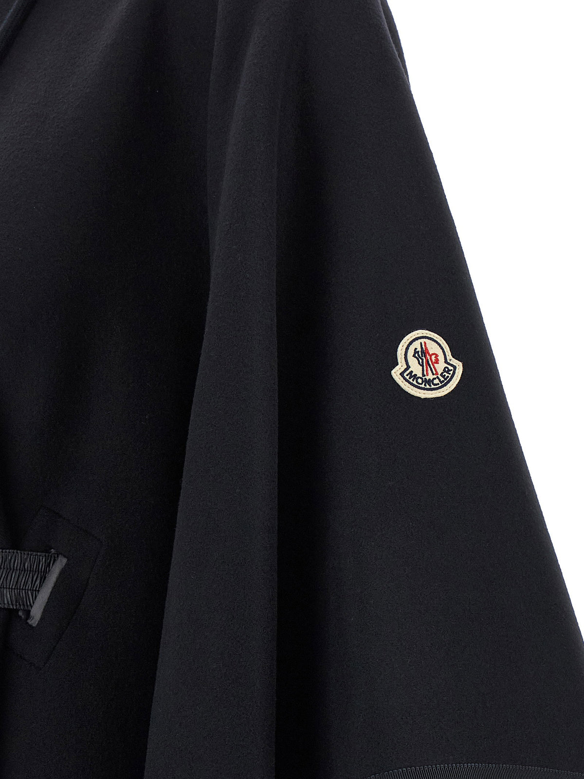 Moncler Two-material Cape Blue