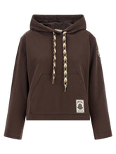 Moncler Maxi Drawstring Hoodie Brown