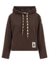 Moncler Maxi Drawstring Hoodie Brown