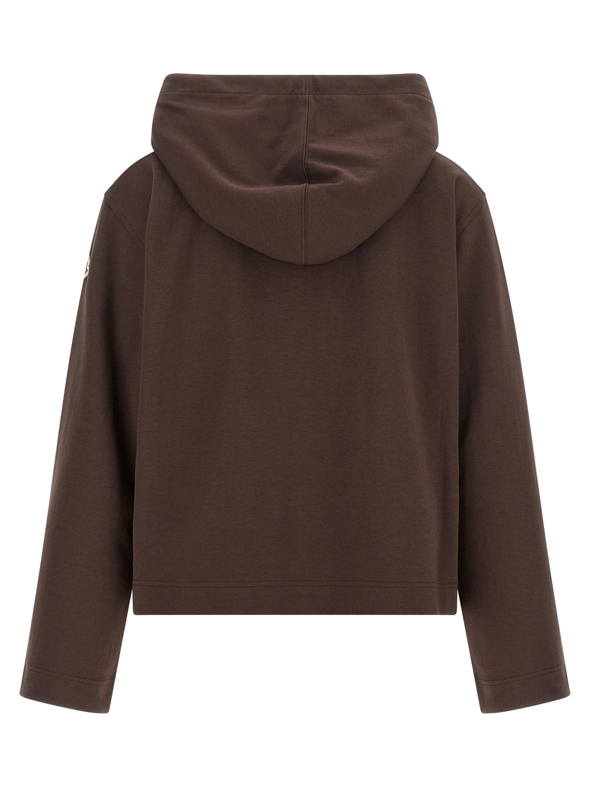 Moncler Maxi Drawstring Hoodie Brown