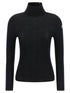 Moncler Logo Turtleneck Sweater Black