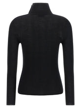Moncler Logo Turtleneck Sweater Black