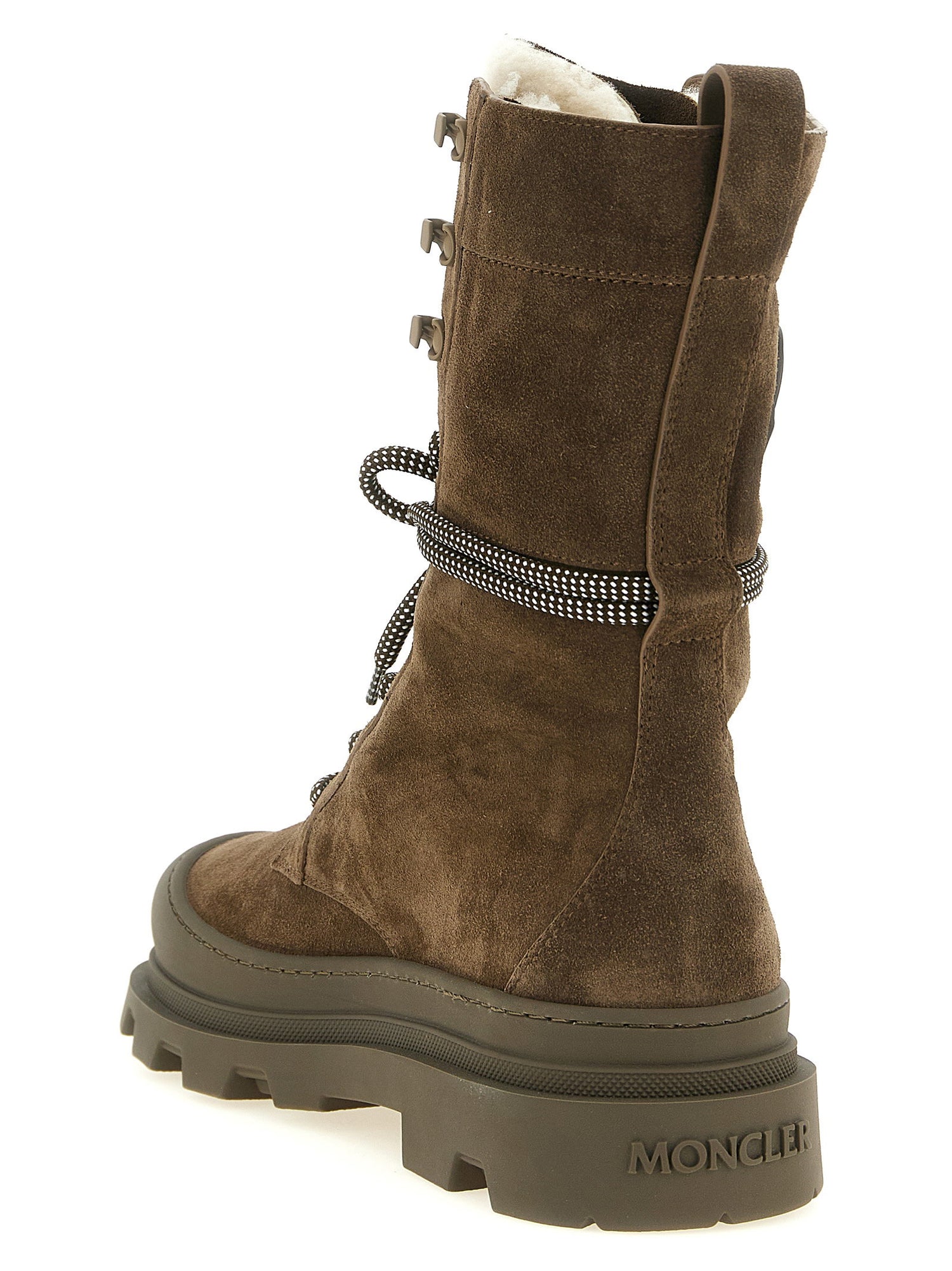 Moncler Vera High Boots Brown