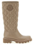 Moncler Kickstream High Rain Boots Beige