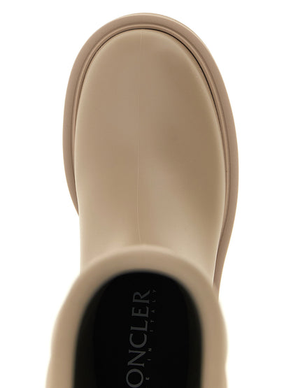 Moncler Kickstream High Rain Boots Beige