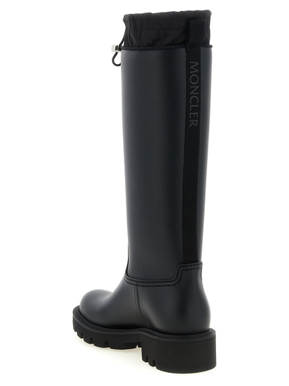 Moncler Kickstream Rubber Boots Black