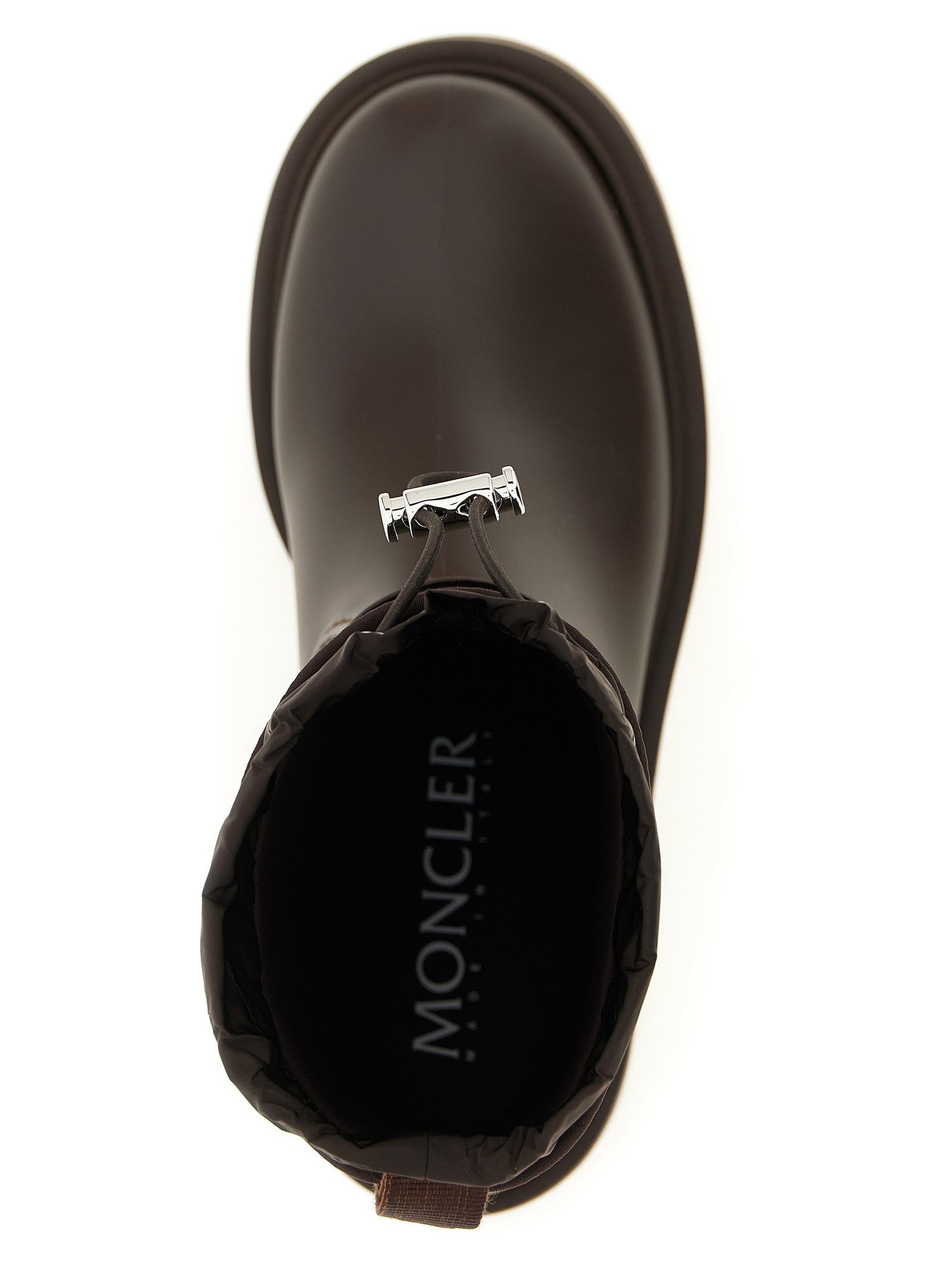 Moncler Kickstream Rain Boots Brown
