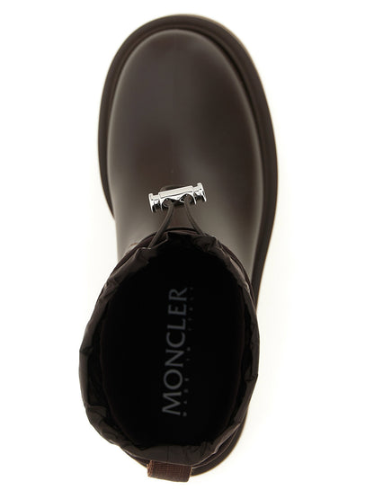 Moncler Kickstream Rain Boots Brown