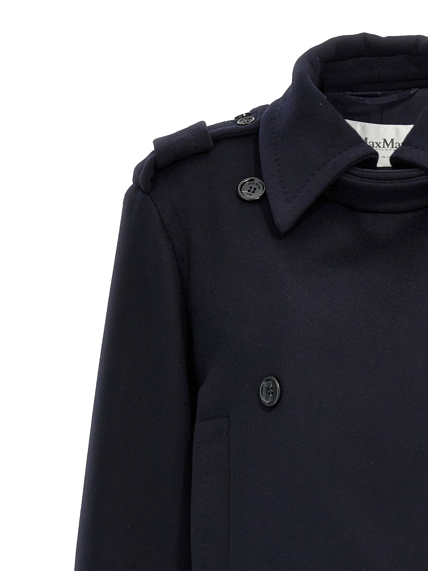 Max Mara Laveno Coat Blue