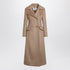 Max Mara Camel Double-Breasted Wool Coat Beige