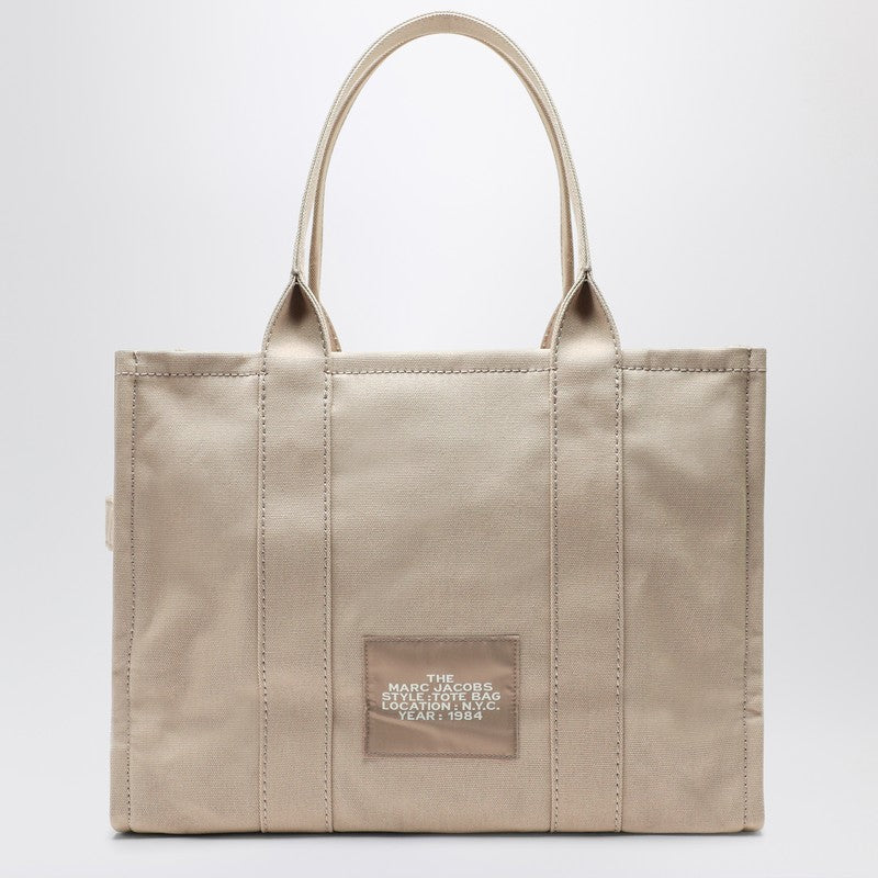 Marc Jacobs Large Canvas Tote Bag in Beige beige