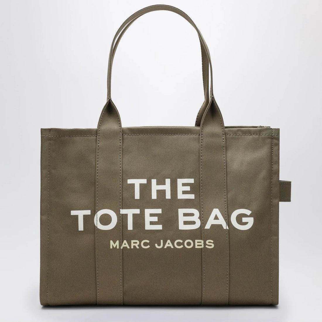 Marc Jacobs Slate Green Canvas Large Tote Bag