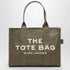 Marc Jacobs Slate Green Canvas Large Tote Bag