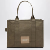 Marc Jacobs Slate Green Canvas Large Tote Bag