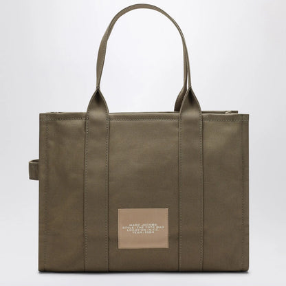 Marc Jacobs Slate Green Canvas Large Tote Bag