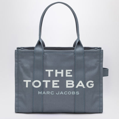 Marc Jacobs Large Blue Canvas Tote Bag with Logo Blue