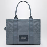 Marc Jacobs Large Blue Canvas Tote Bag with Logo Blue