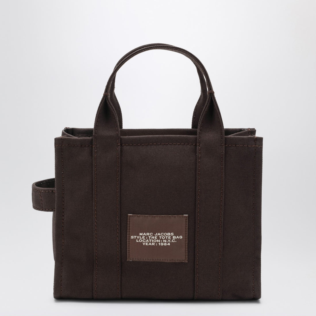 Marc Jacobs Small Brown Canvas Tote Bag Brown
