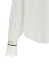 Brunello Cucinelli Shiny Cuffs Shirt White