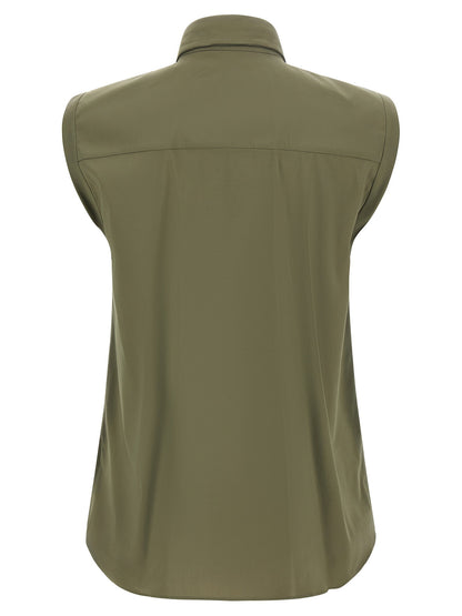 Brunello Cucinelli Shiny Trim Shirt Green