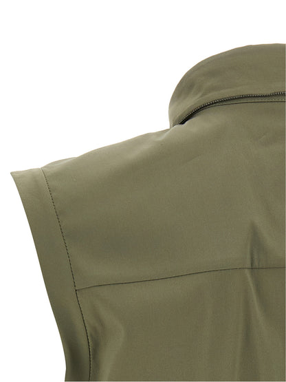 Brunello Cucinelli Shiny Trim Shirt Green