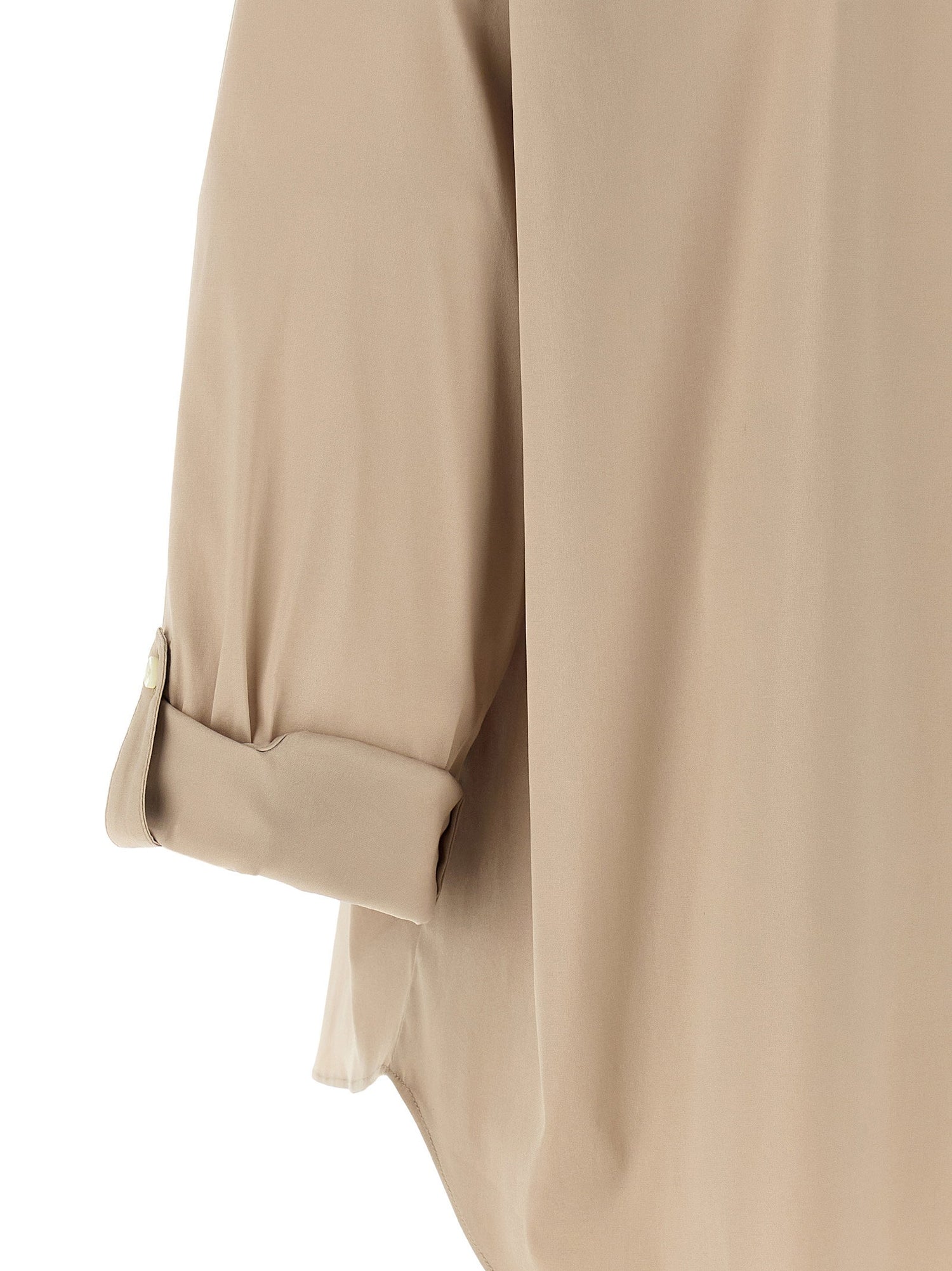 Brunello Cucinelli Shiny Trim Shirt Beige