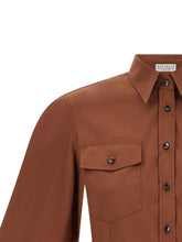 Brunello Cucinelli Poplin Shirt Brown