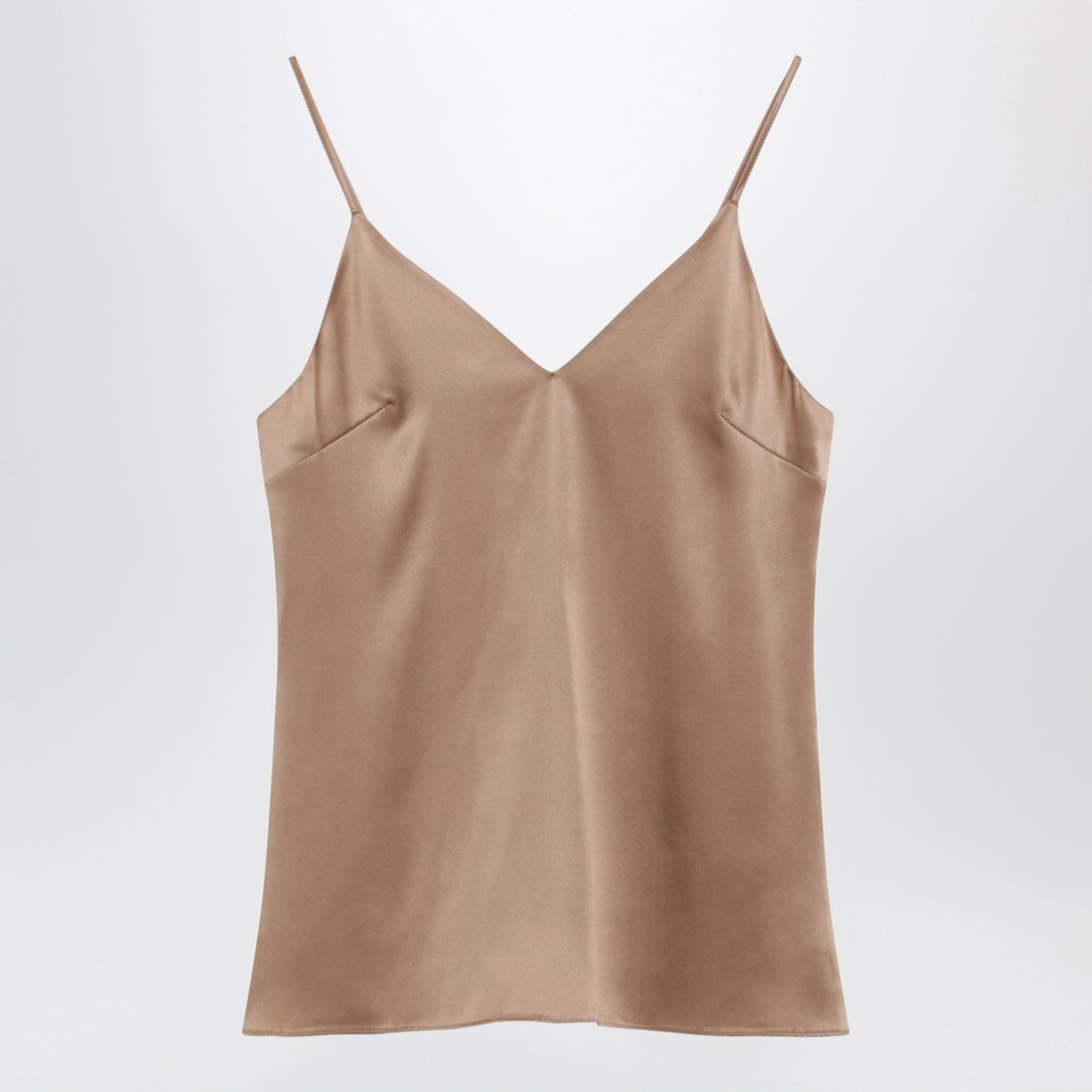 Brunello Cucinelli Silk Blend Tank Top Beige