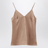 Brunello Cucinelli Silk Blend Tank Top Beige