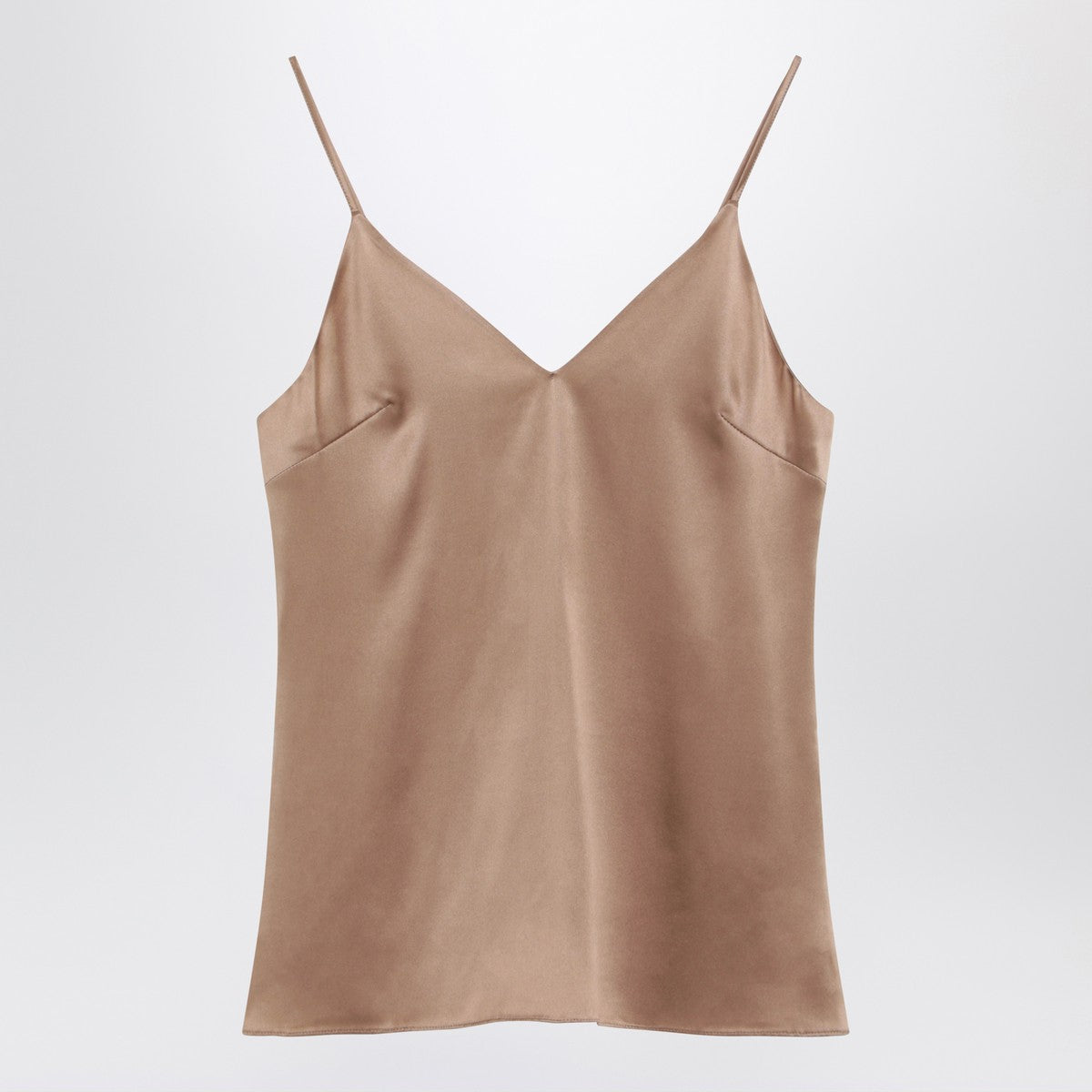 Brunello Cucinelli Silk Blend Tank Top Beige