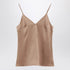 Brunello Cucinelli Silk Blend Tank Top Beige