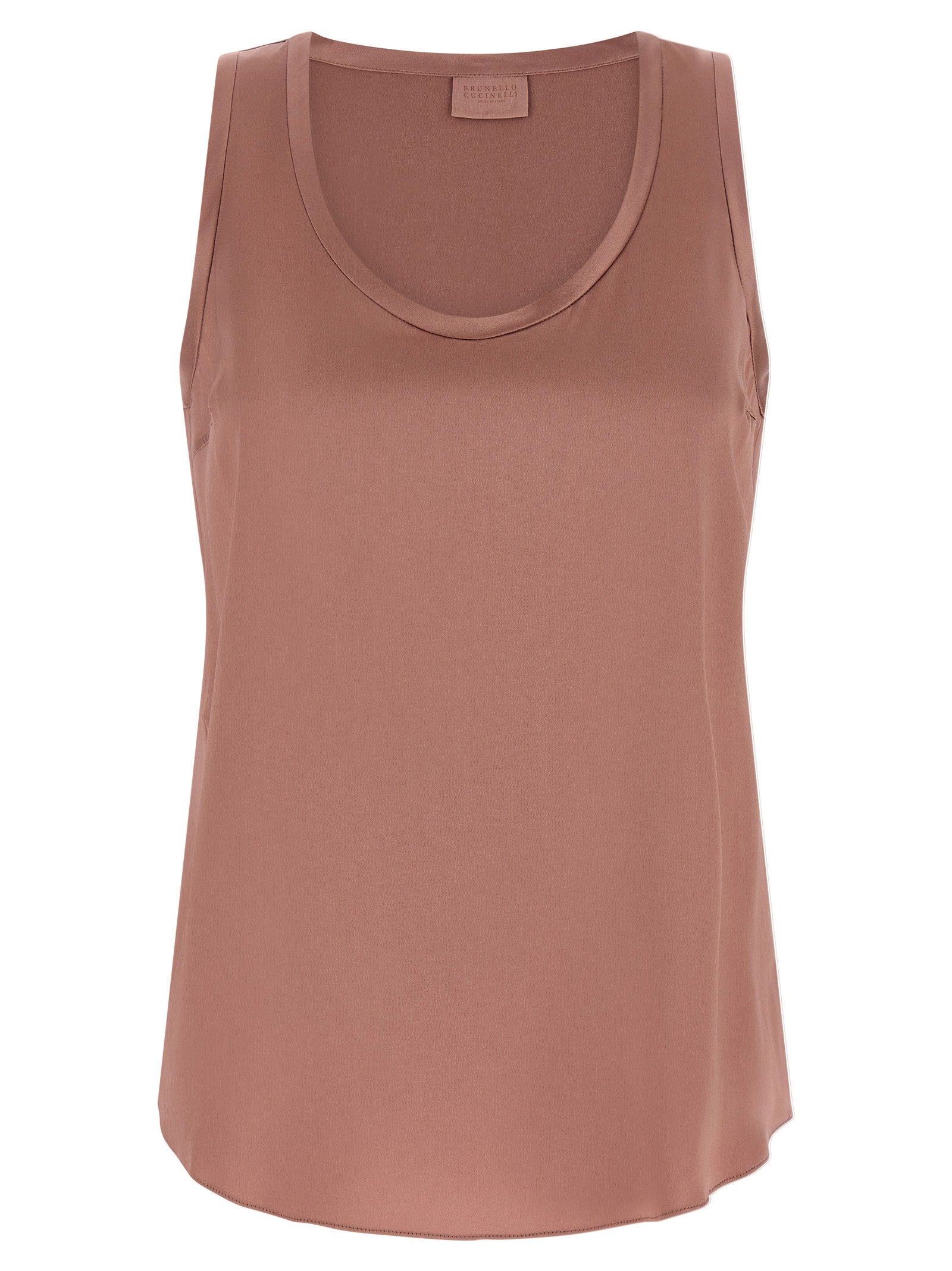 Brunello Cucinelli Satin Top Pink