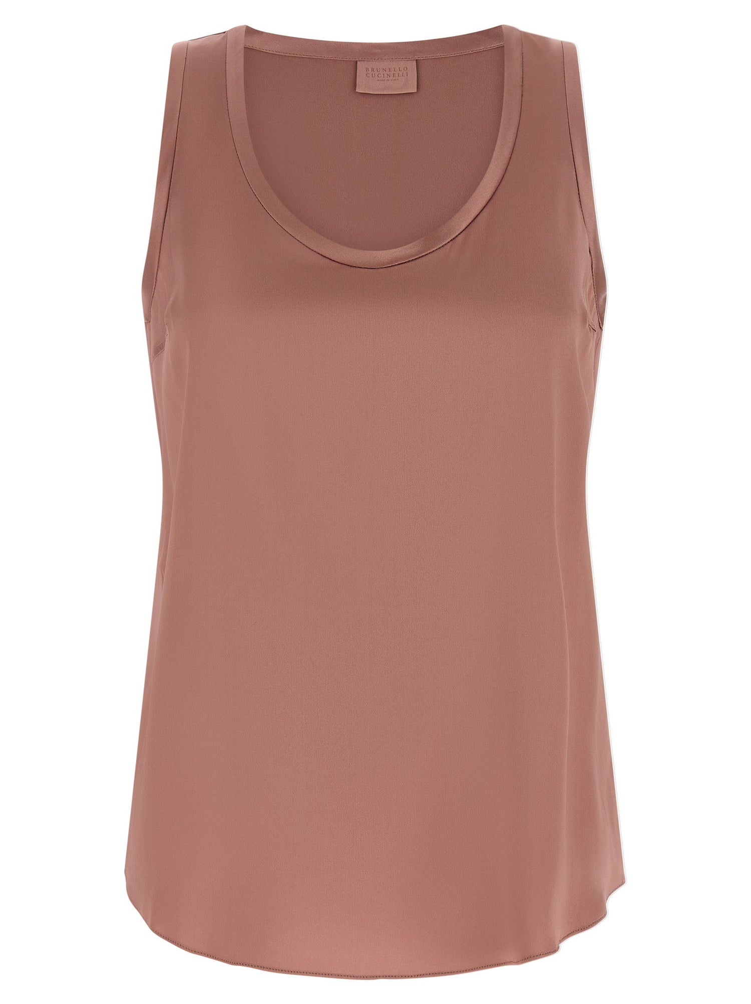 Brunello Cucinelli Satin Top Pink