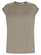 Brunello Cucinelli Satin Blouse Green
