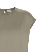 Brunello Cucinelli Satin Blouse Green