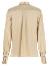 Brunello Cucinelli Satin Silk Shirt Beige