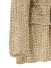 Brunello Cucinelli Dazzling Net Embroidery Organza Blazer Beige