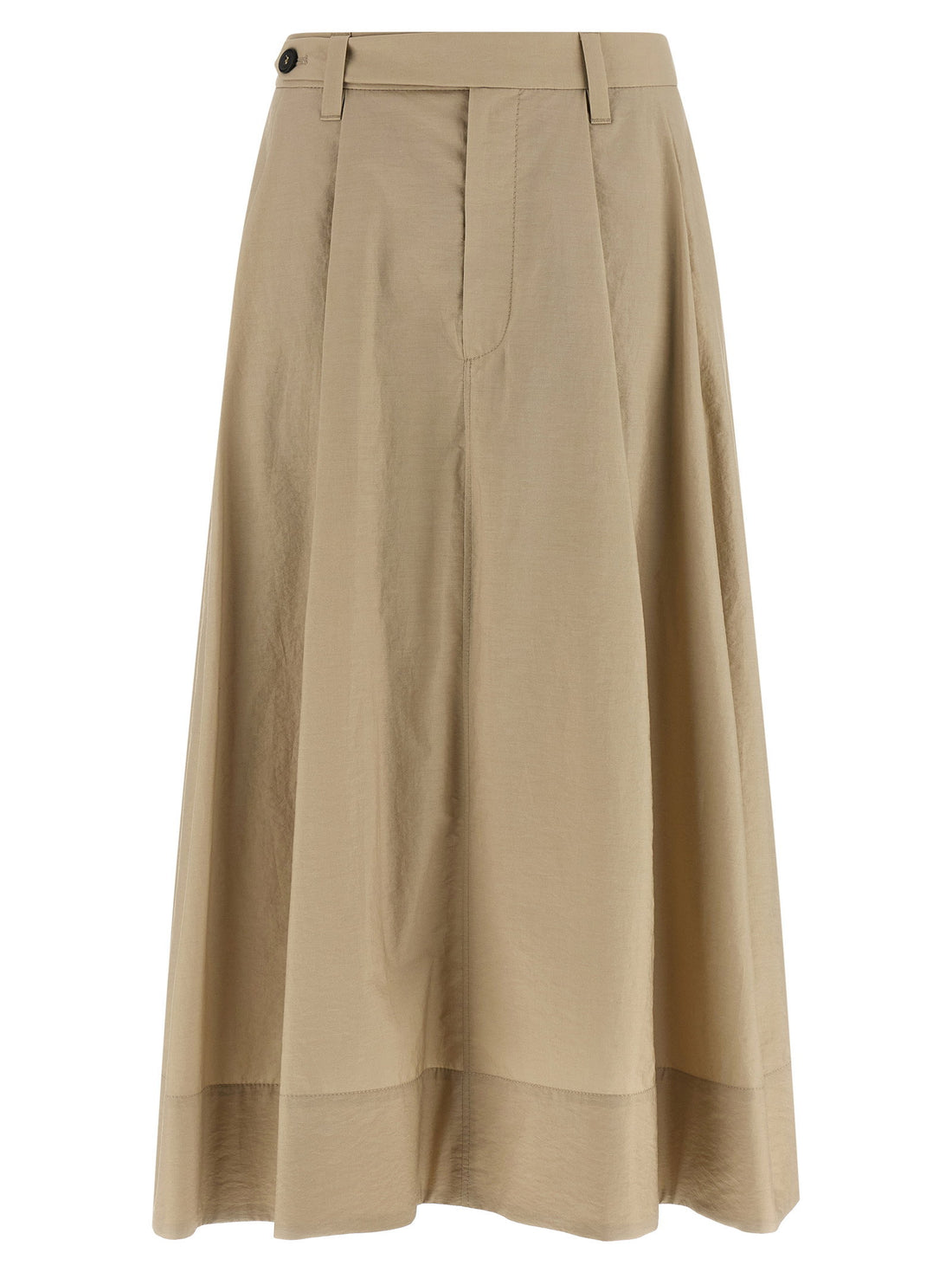 Brunello Cucinelli Cotton Skirt Beige