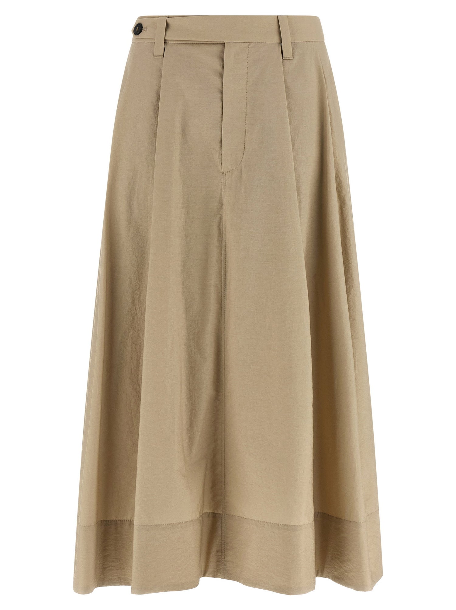 Brunello Cucinelli Cotton Skirt Beige