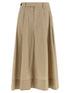 Brunello Cucinelli Cotton Skirt Beige