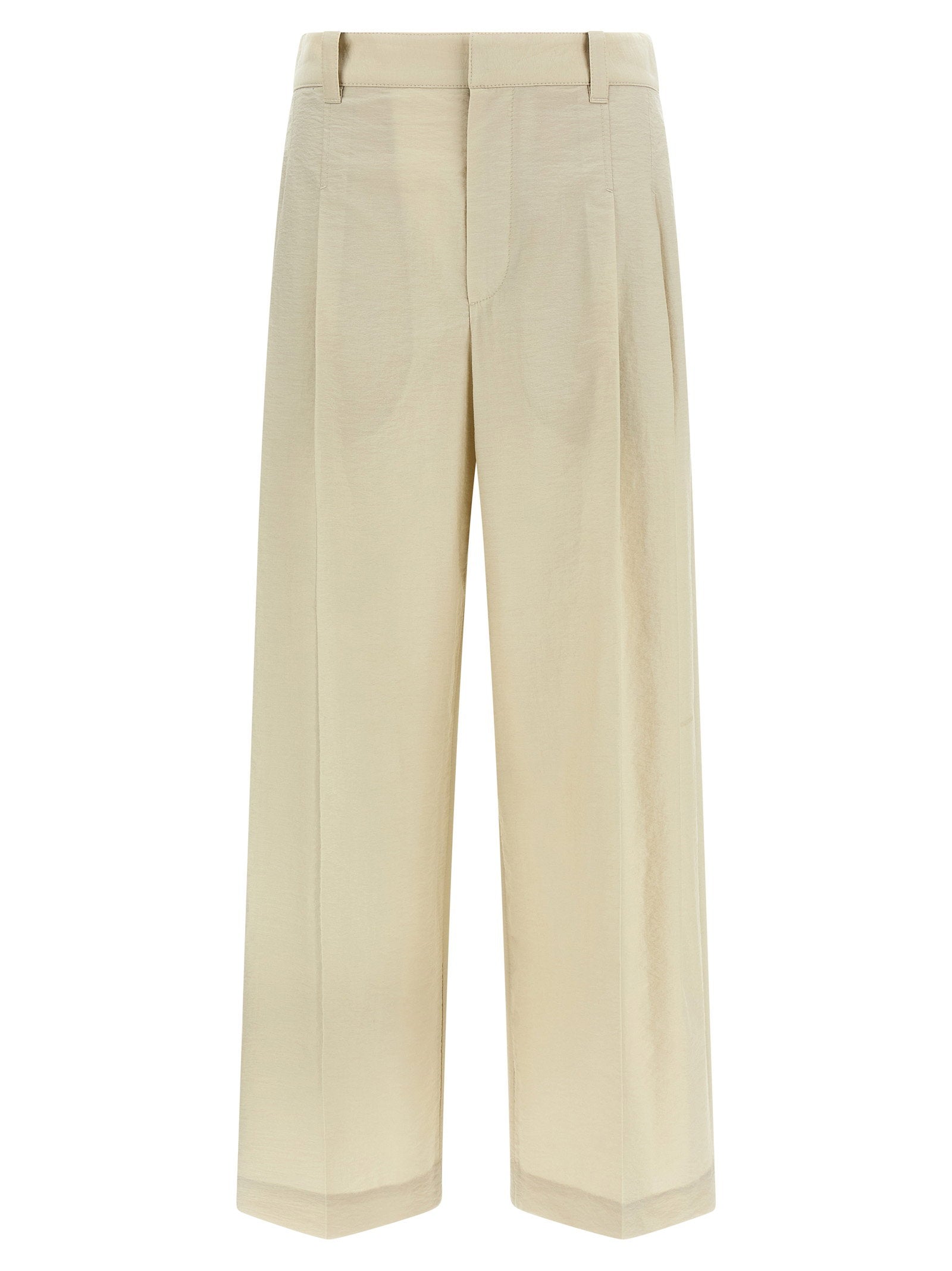 Brunello Cucinelli Cotton Trousers White