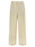 Brunello Cucinelli Cotton Trousers White