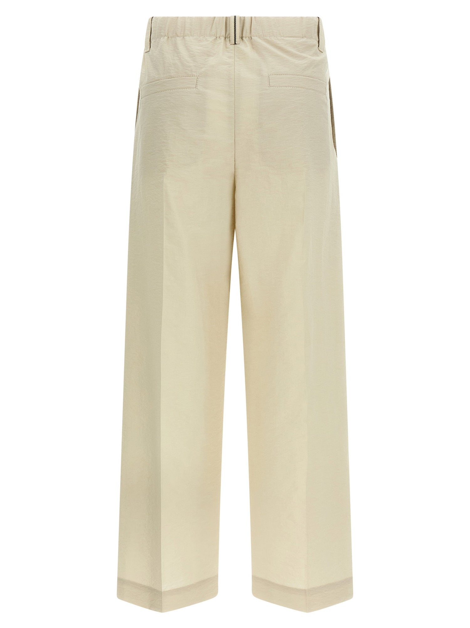 Brunello Cucinelli Cotton Trousers White