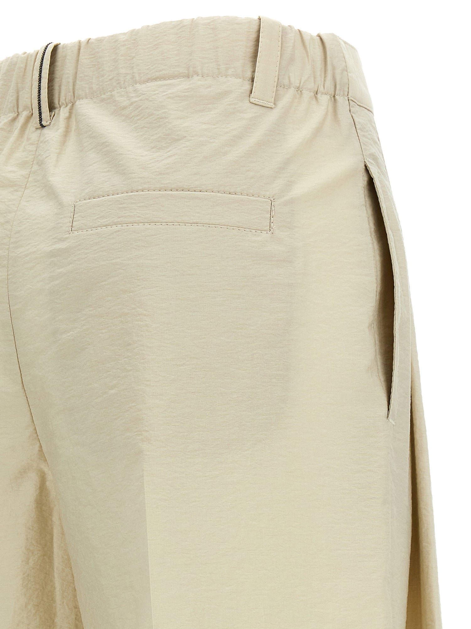 Brunello Cucinelli Cotton Trousers White