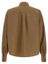 Brunello Cucinelli Dazzling Seabed Embroidery Shirt Beige