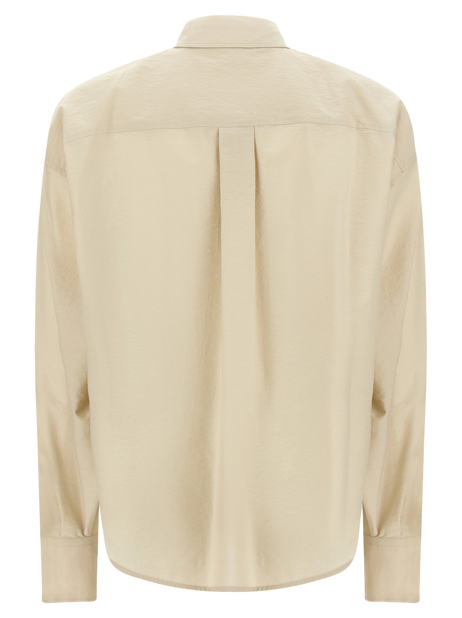 Brunello Cucinelli Dazzling Seabed Embroidery Shirt Beige