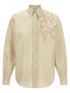 Brunello Cucinelli Sequin Embroidery Shirt Beige