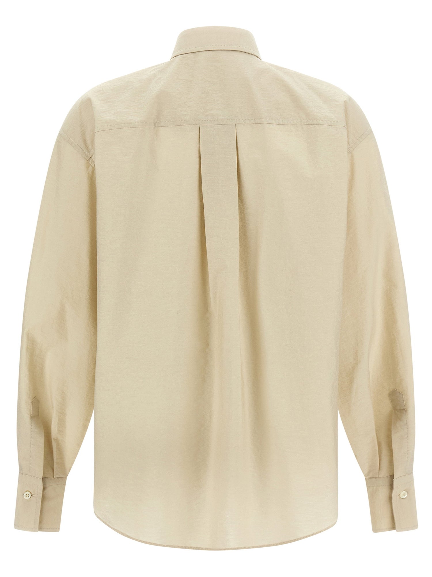 Brunello Cucinelli Sequin Embroidery Shirt Beige