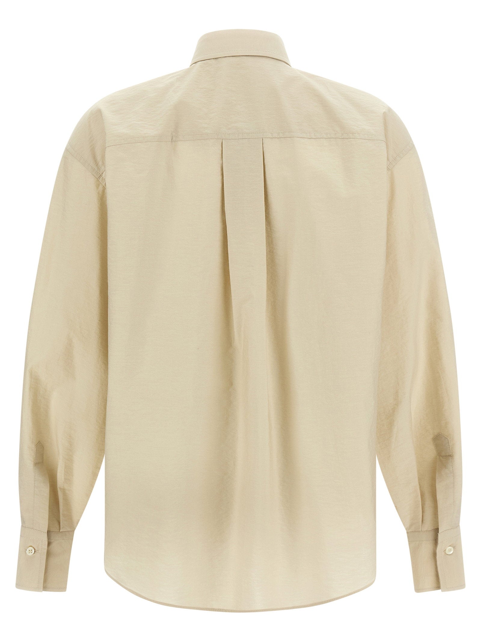 Brunello Cucinelli Sequin Embroidery Shirt Beige